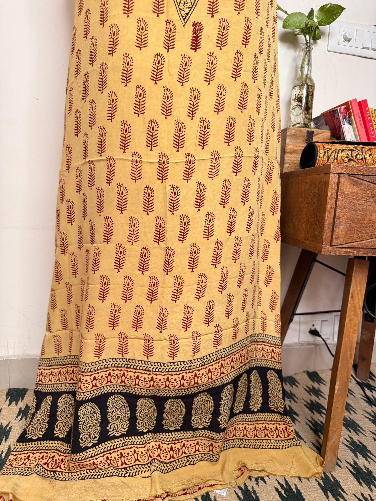 Premium Bagh Crepe Unstitched Kurta ✨