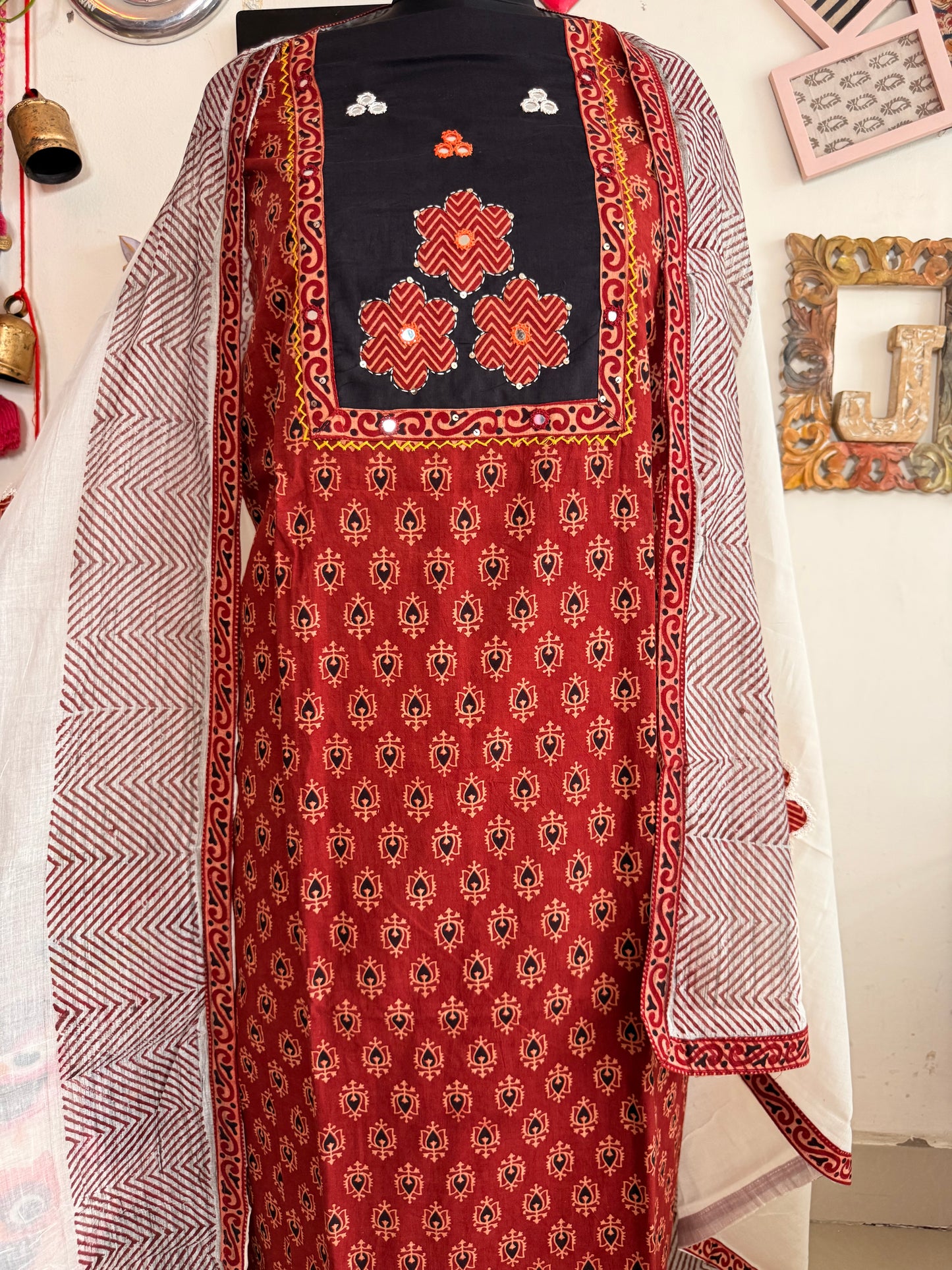 Cotton Ajrakh Suit