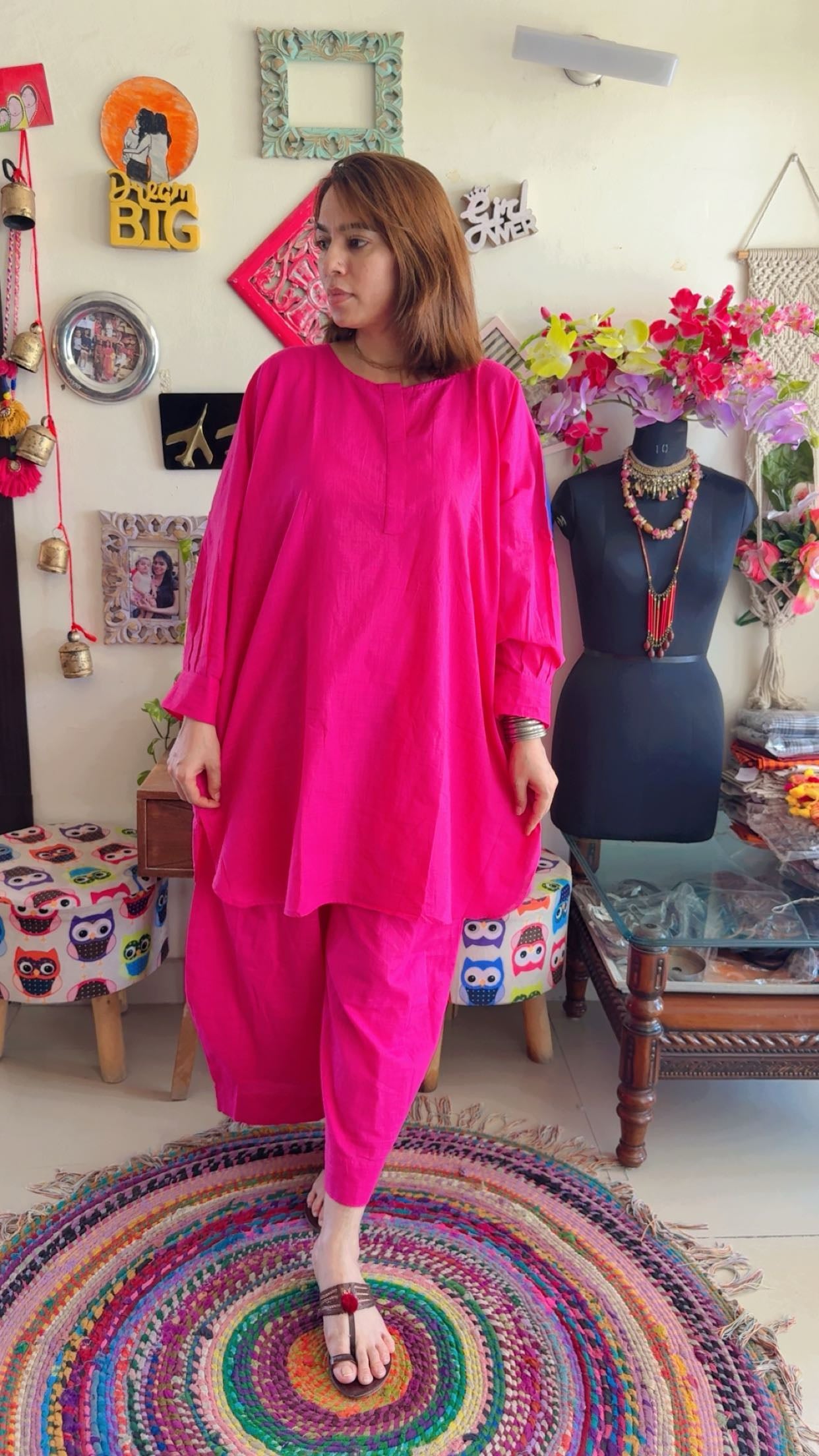 Cotton Linen Boxy Fit Co-ord Set