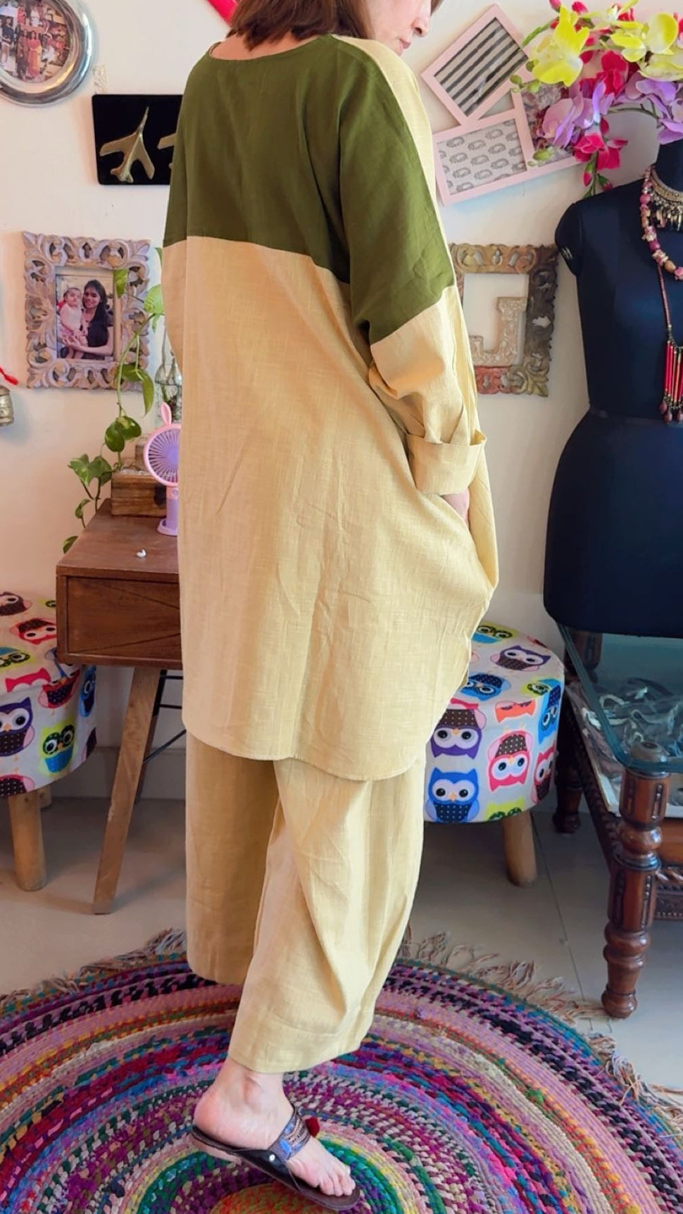 Cotton Linen Boxy Fit Co-ord Set