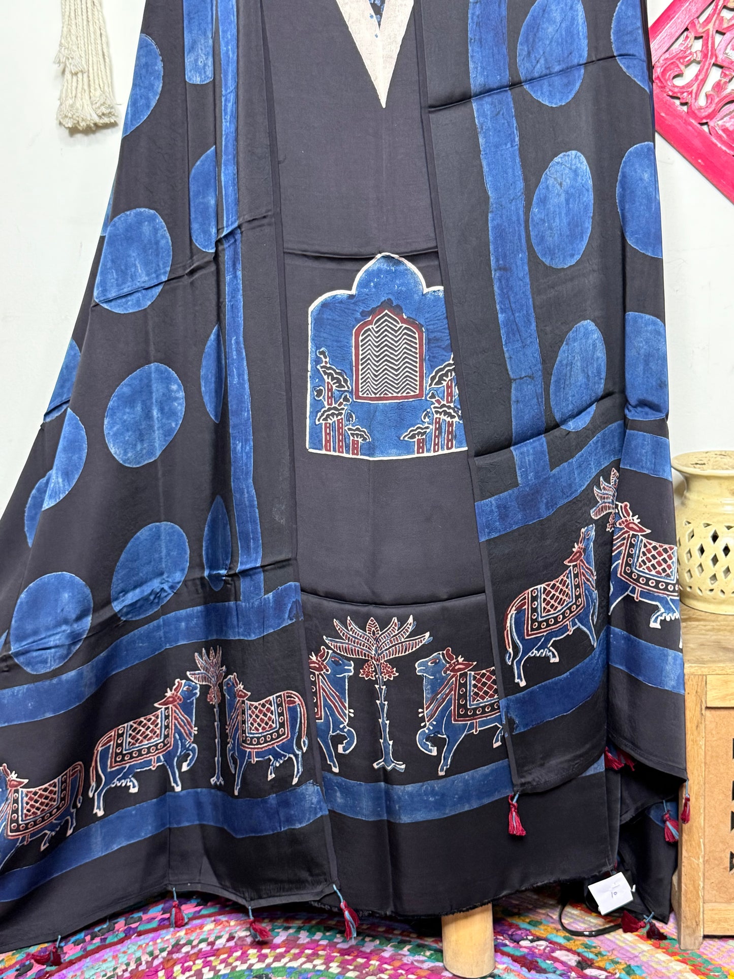 🌿 Ajrakh Handblock Modal Suit Set with Dupatta