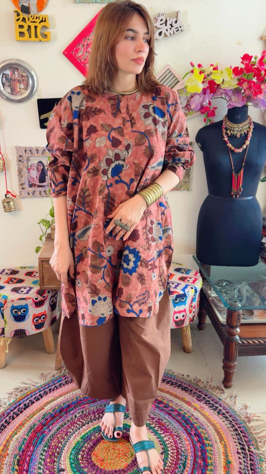 Kalamkari Print Boxy Fit Co-ord Set