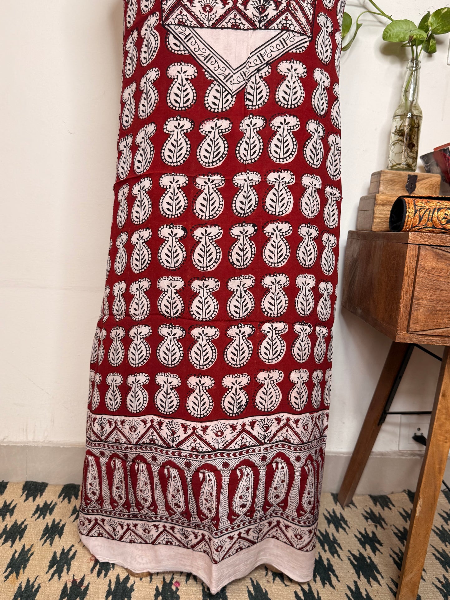 Premium Bagh Crepe Unstitched Kurta ✨