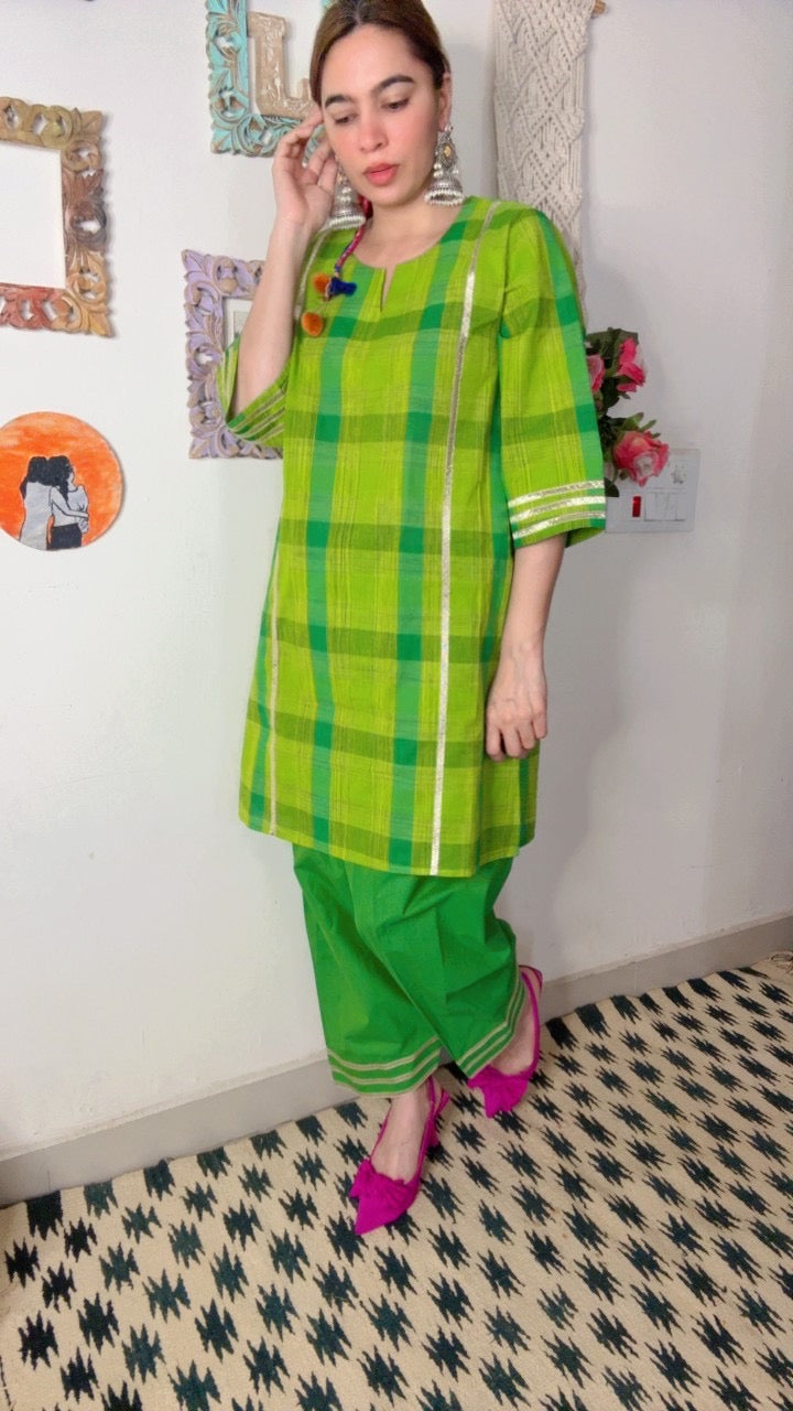 Handloom Checks Stitch Set!!