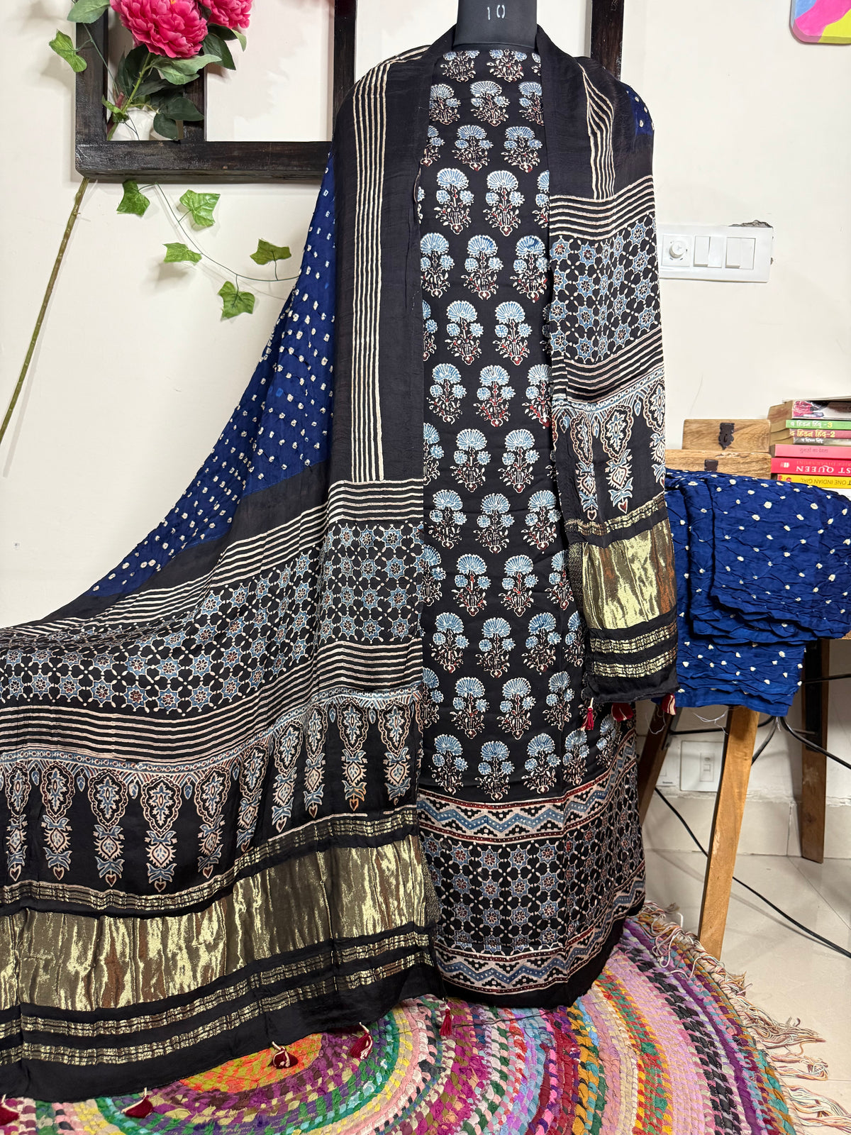 Bandhej Modal Silk Full Suit – Handcrafted Elegance ✨
