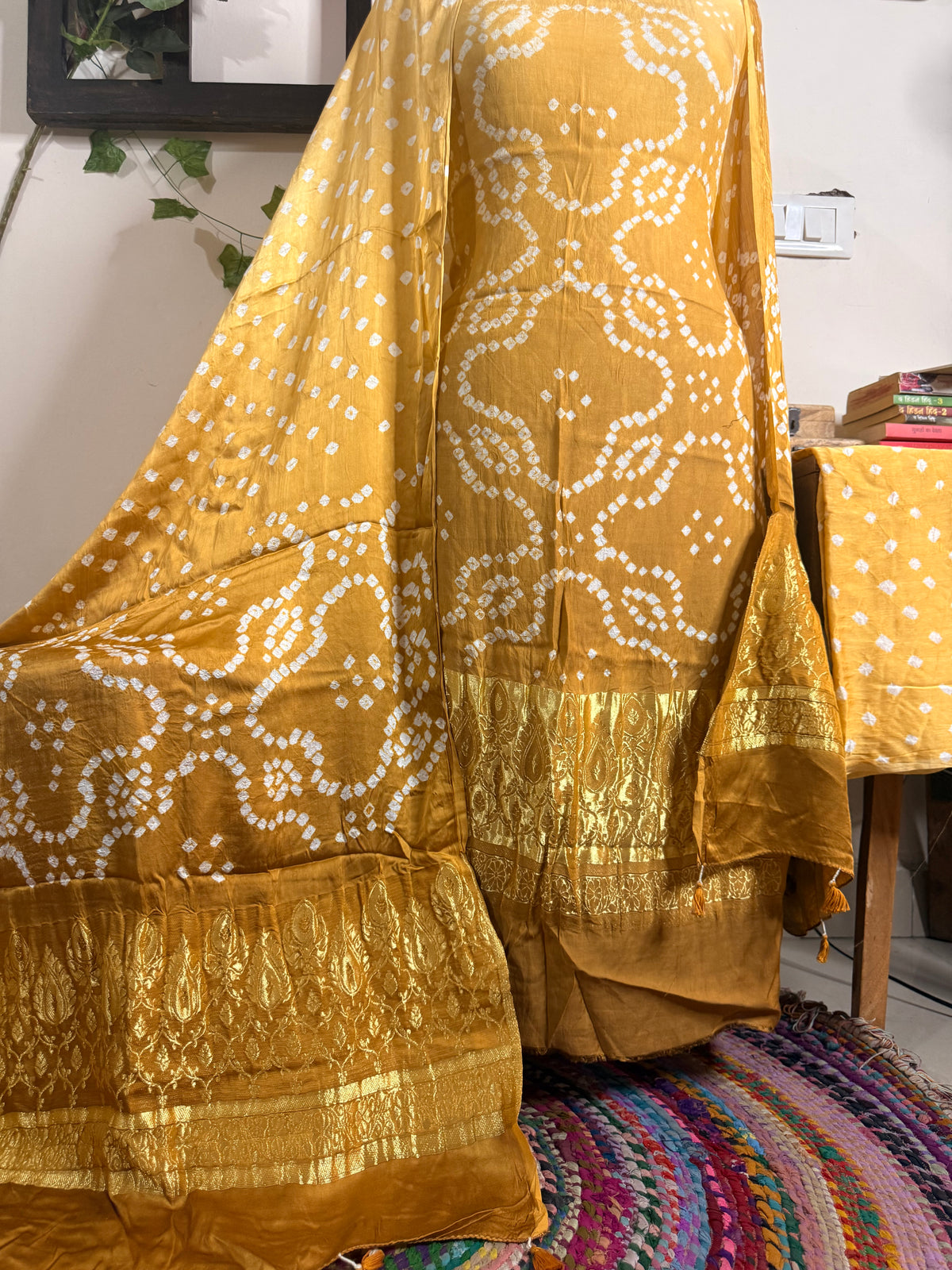 Bandhej Modal Silk Full Suit – Handcrafted Elegance✨