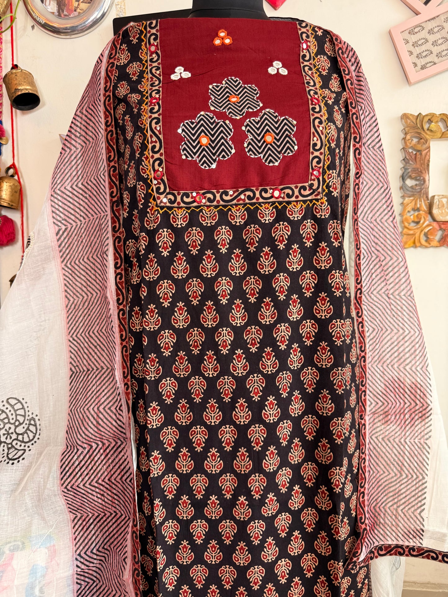 Cotton Ajrakh Suit