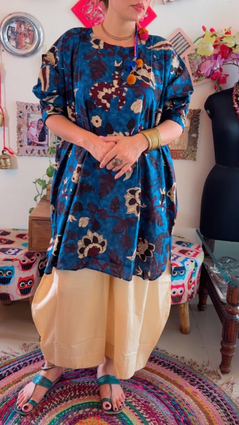 Kalamkari Print Boxy Fit Co-ord Set