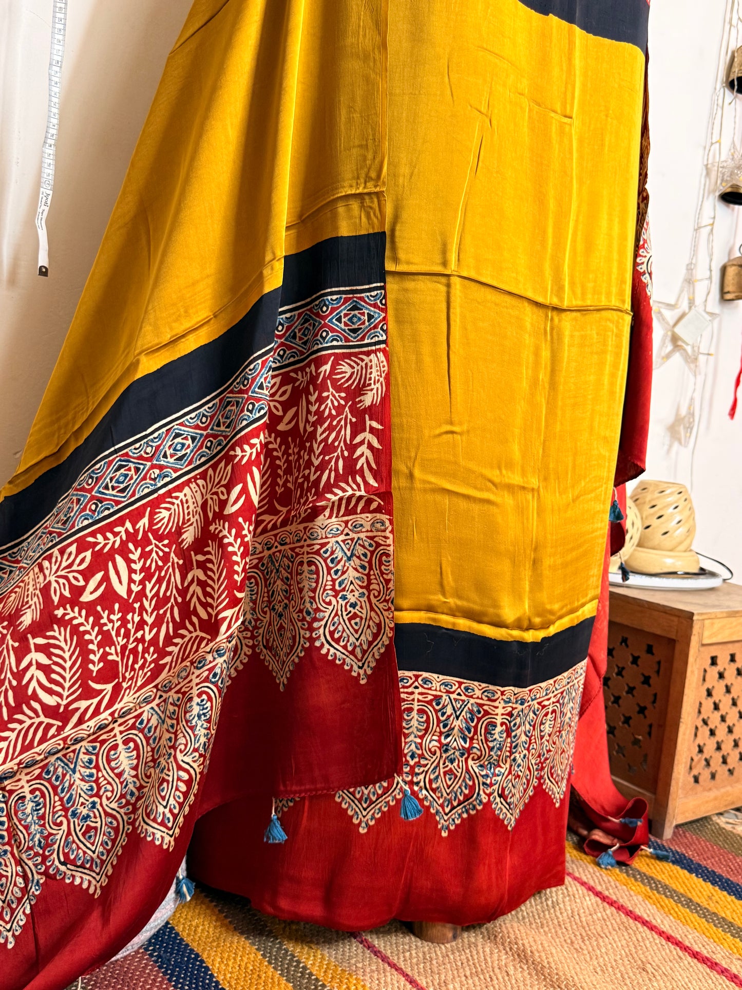 Modal Silk Designer Ajrakh Suit Set