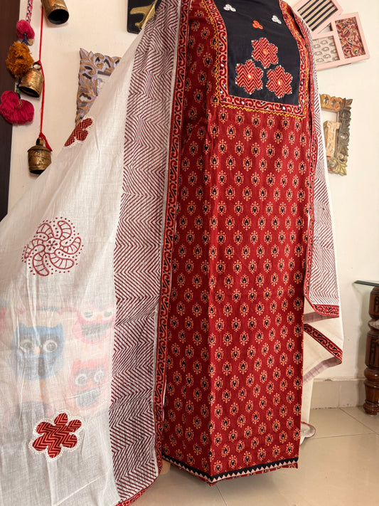 Cotton Ajrakh Suit