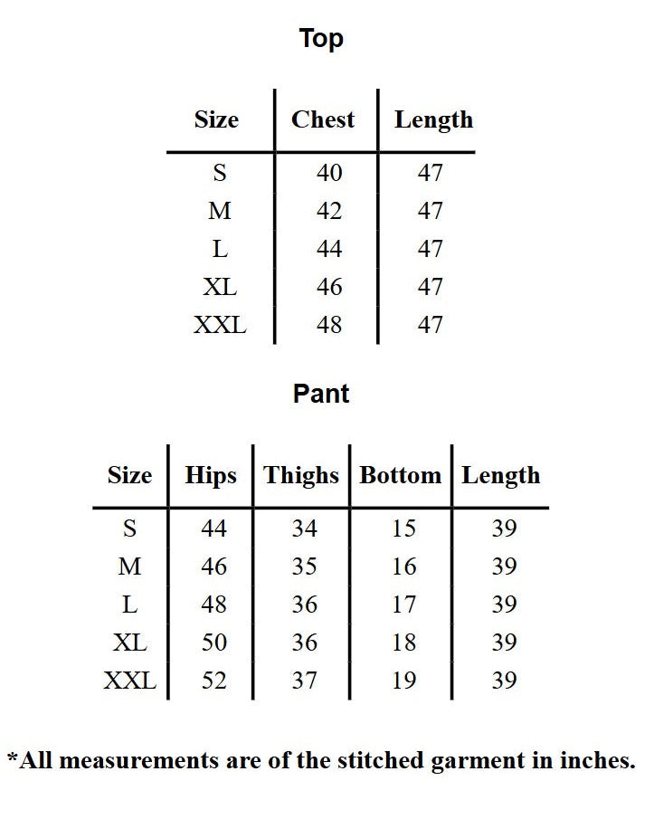 Crape stitch suit