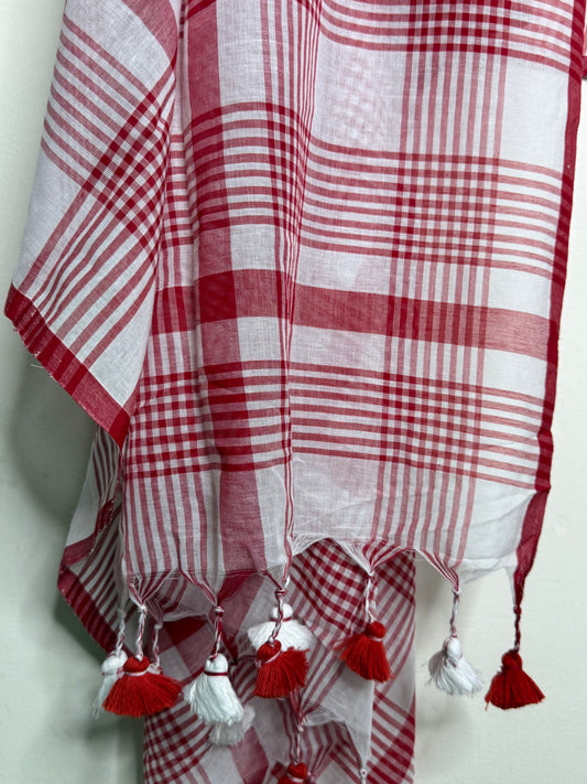 Jamdani Cotton Checks Suit Set