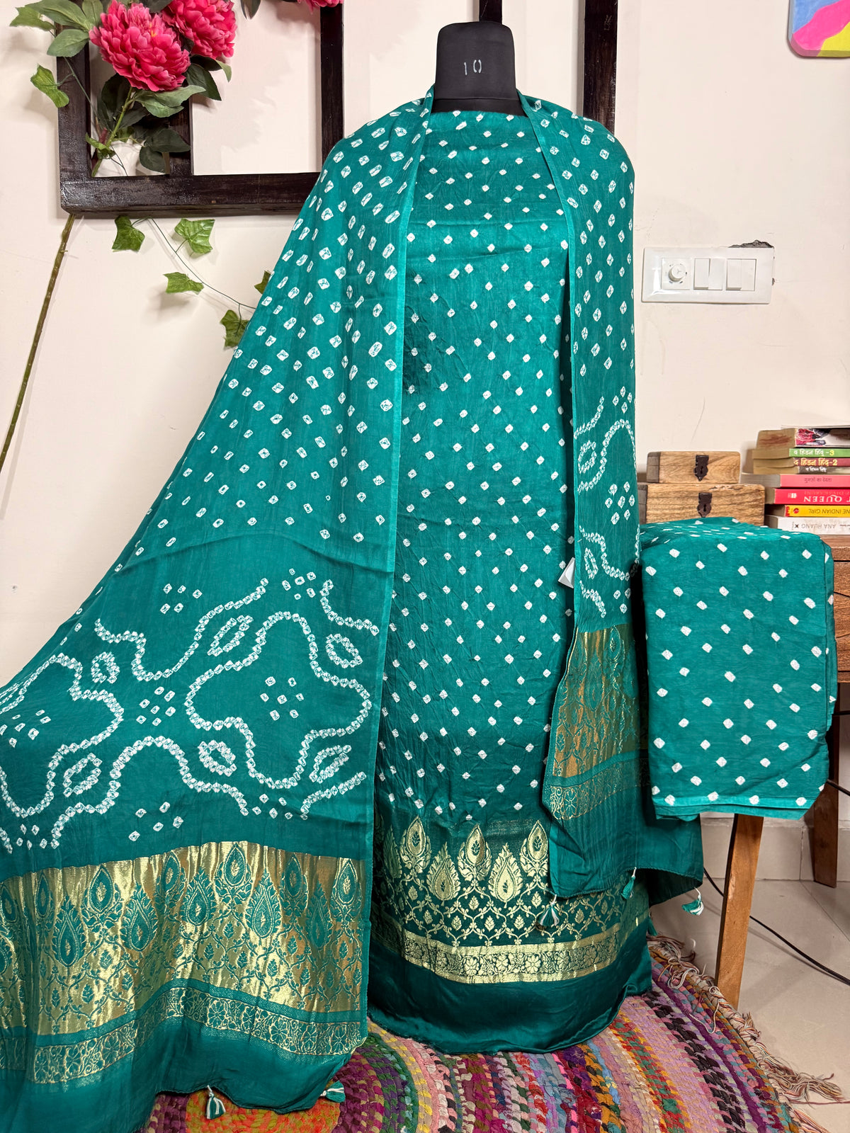 Bandhej Modal Silk Full Suit – Handcrafted Elegance ✨