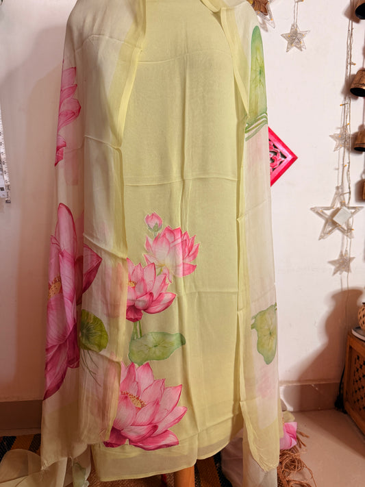 Georgette Patch Work Full Suit