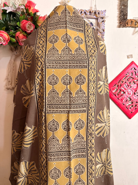 Taj Cotton Ajrakh Kurta Fabric