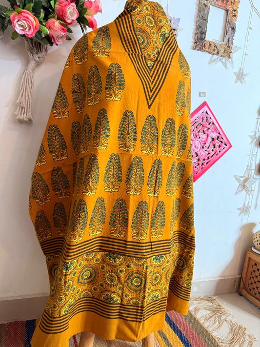 Taj Cotton Ajrakh Kurta Fabric
