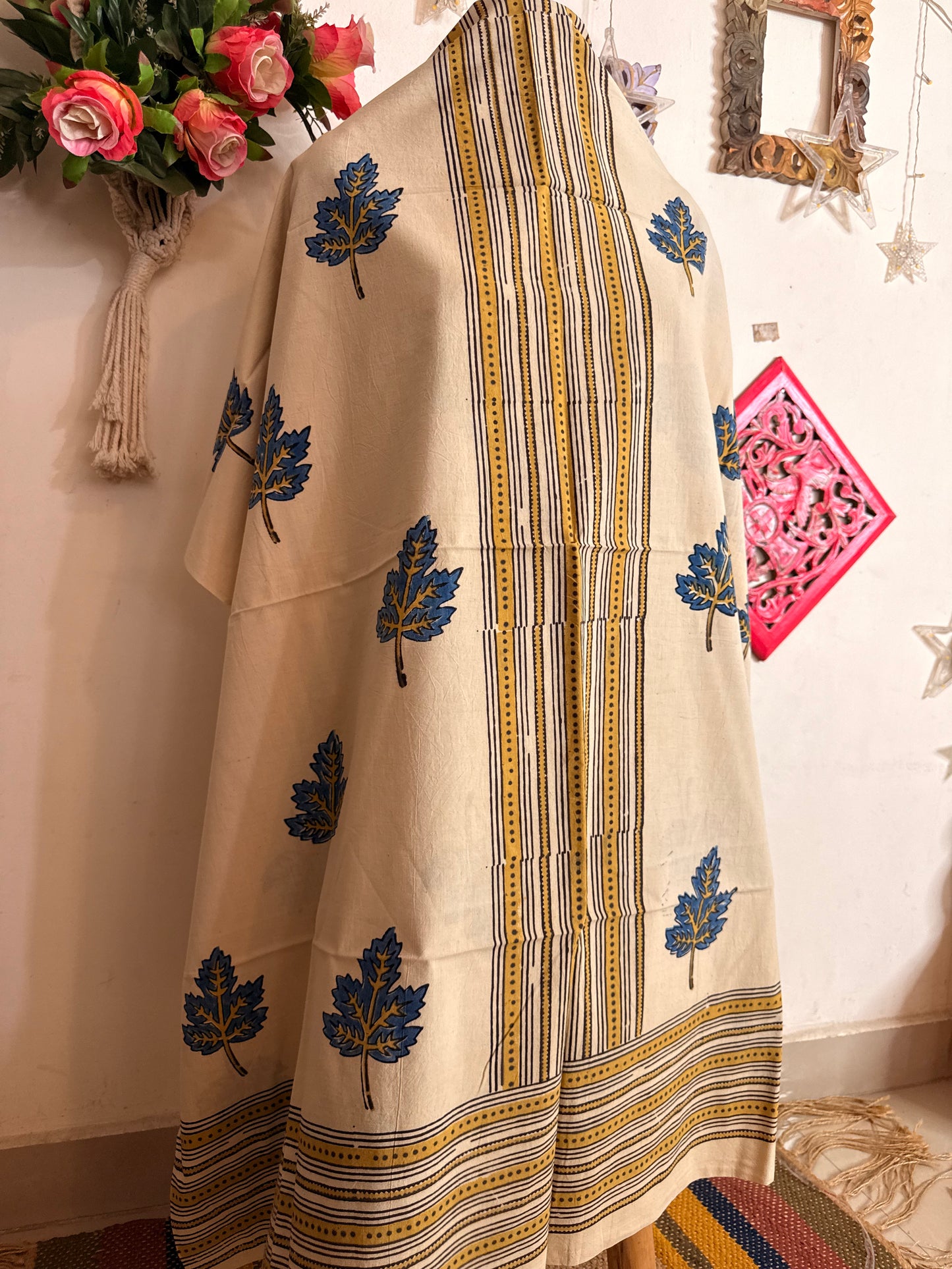 Taj Cotton Ajrakh Kurta Fabric