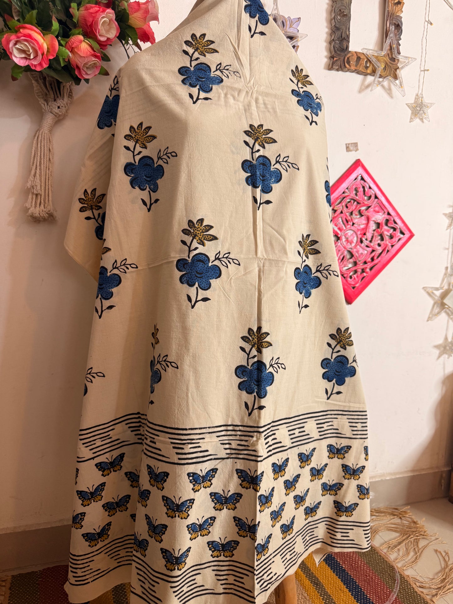 Taj Cotton Ajrakh Kurta Fabric