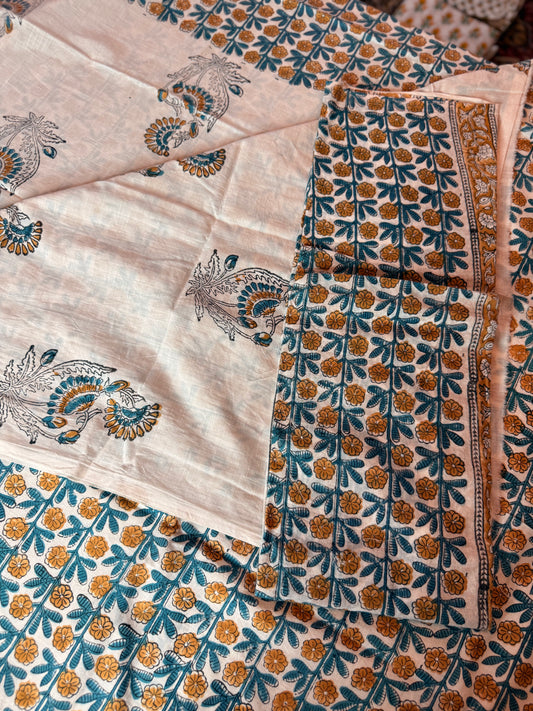 Handblock Cotton Suit Set
