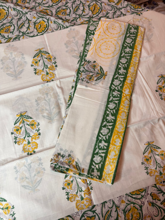 Handblock Cotton Suit Set