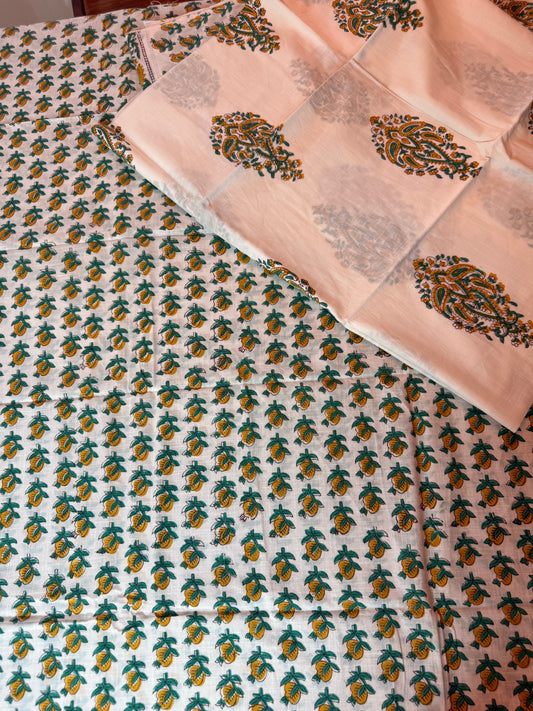 Handblock Cotton Suit Set