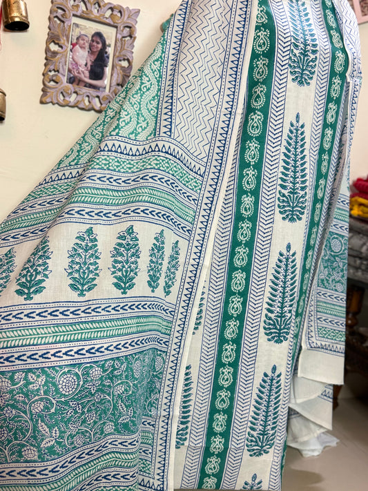 Premium Mul Cotton Special Bagh Full Suit Set