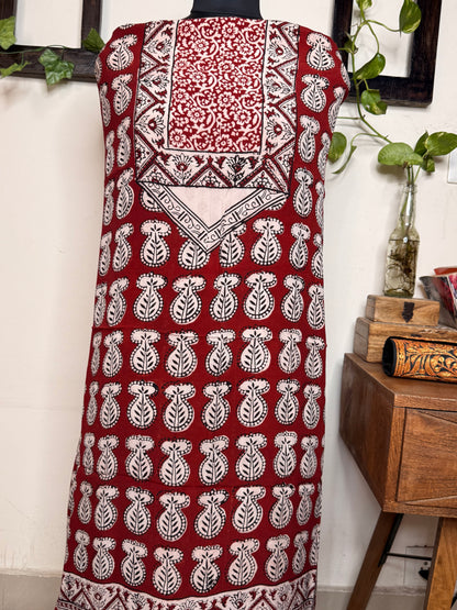 Premium Bagh Crepe Unstitched Kurta ✨