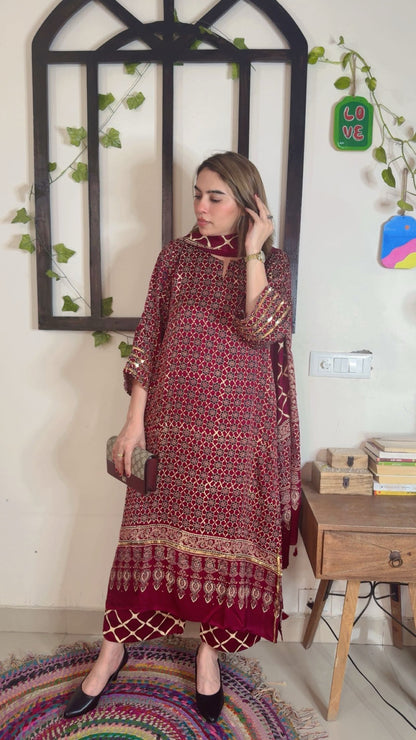 Modal Silk Stitch Suit ✨