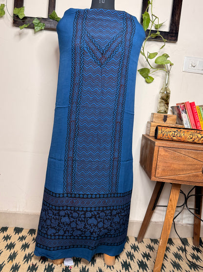Premium Bagh Crepe Unstitched Kurta ✨