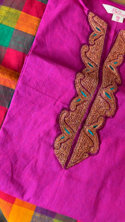 Handloom Cotton Stitch Set with Tila Patch Work