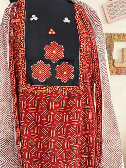 Cotton Ajrakh Suit