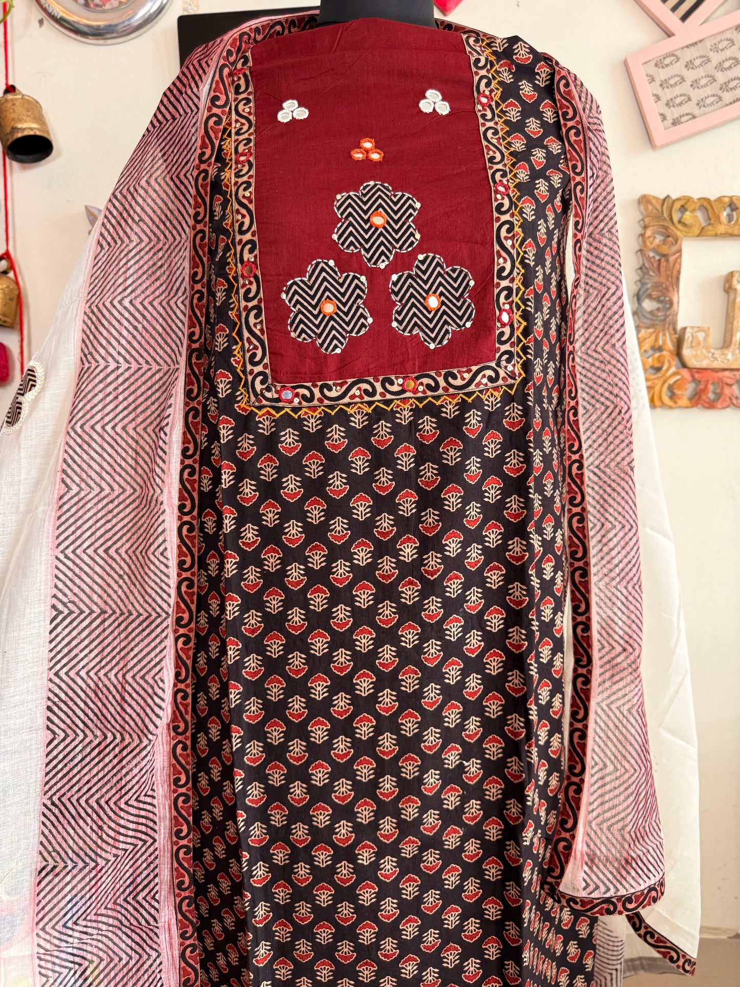 Cotton Ajrakh Suit