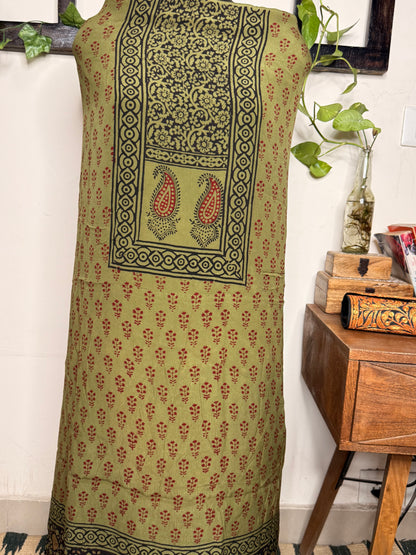Premium Bagh Crepe Unstitched Kurta ✨