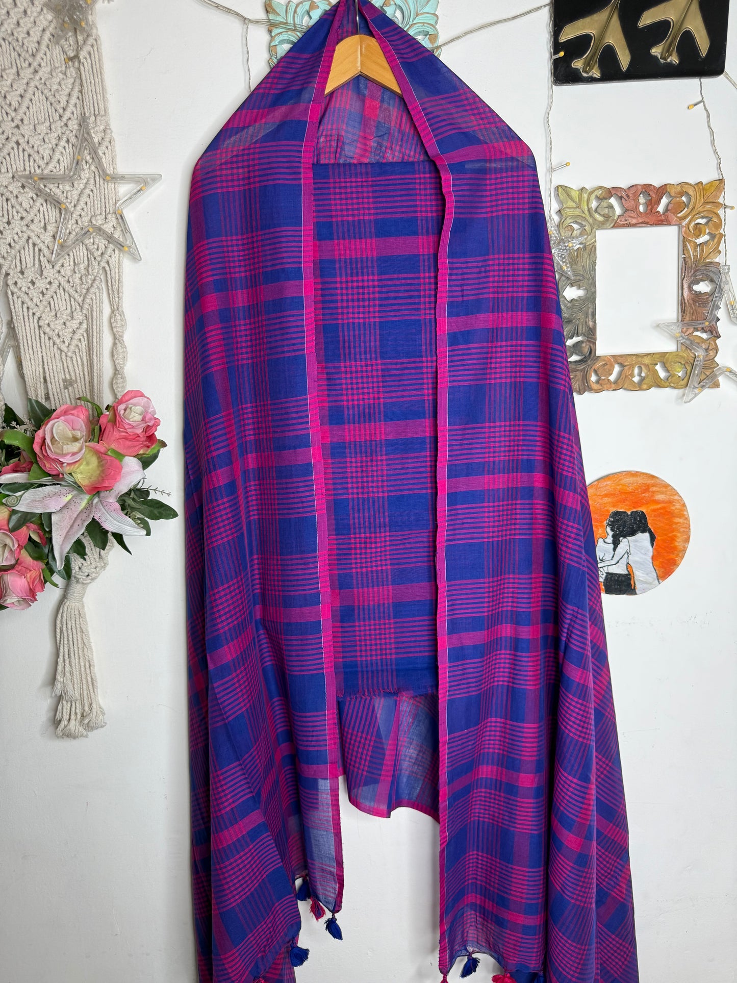 Jamdani Cotton Checks Suit Set