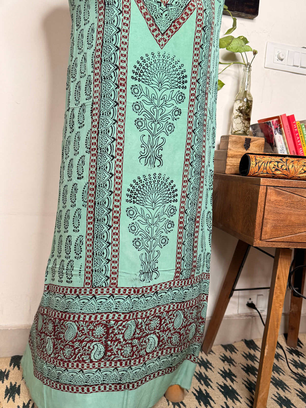 Premium Bagh Crepe Unstitched Kurta ✨