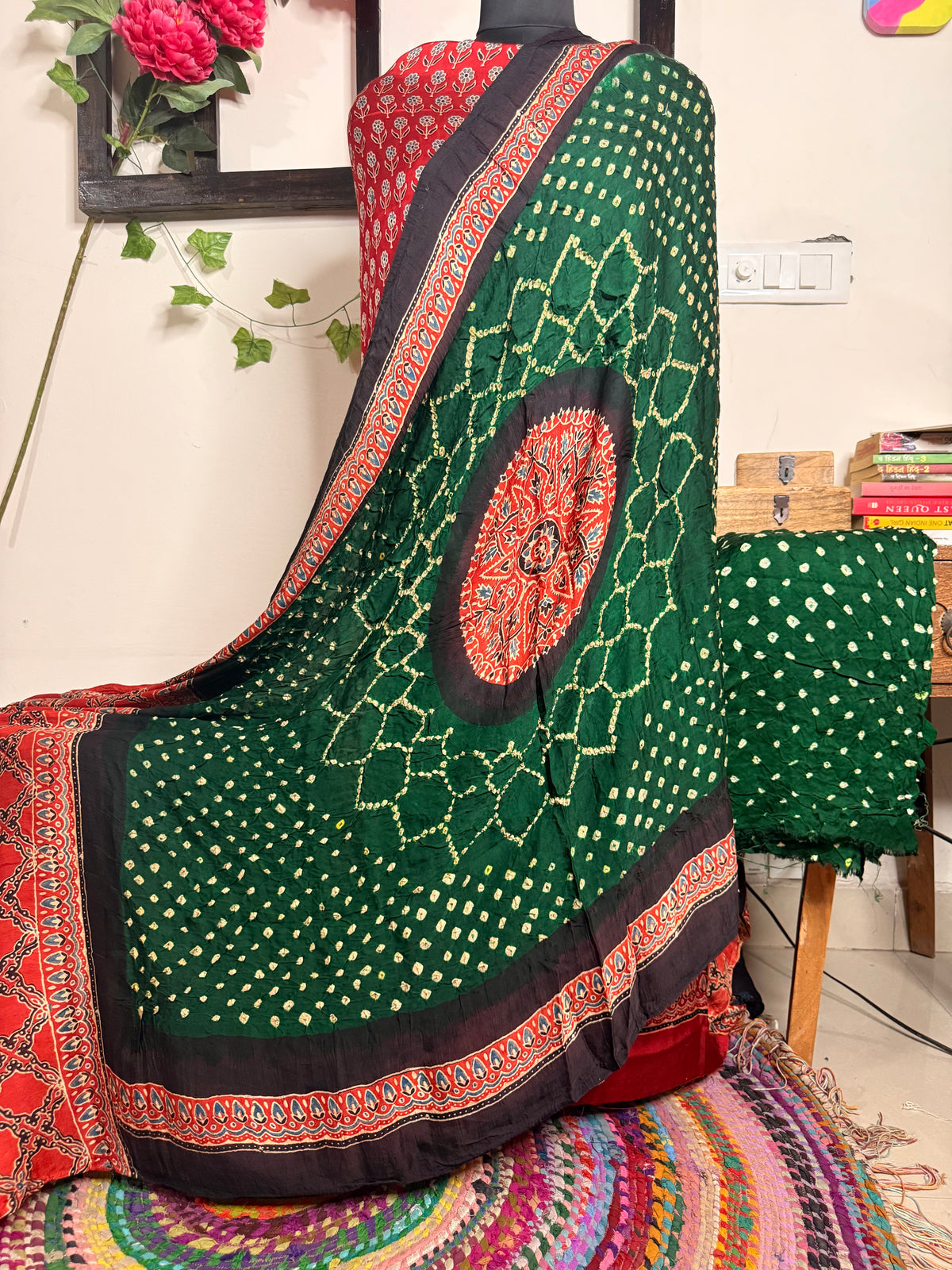 Bandhej Modal Silk Full Suit – Handcrafted Elegance✨