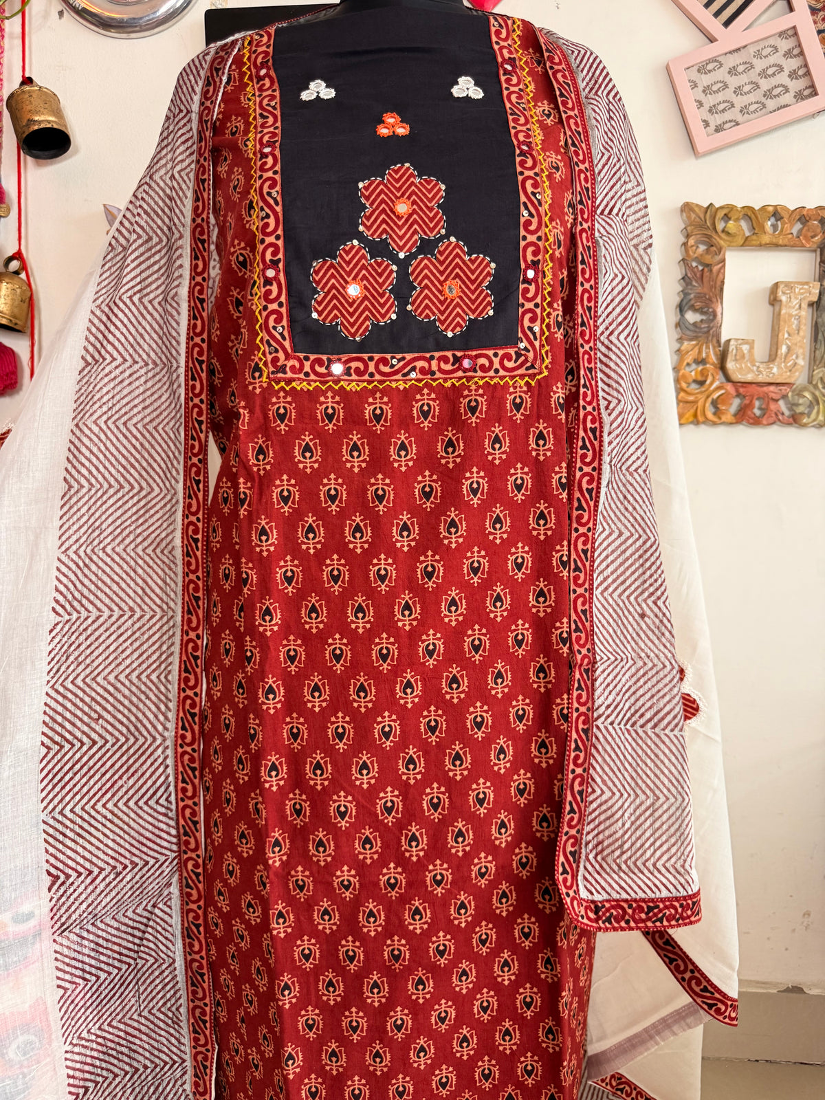 Cotton Ajrakh Suit