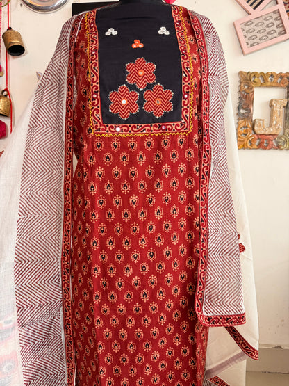 Cotton Ajrakh Suit