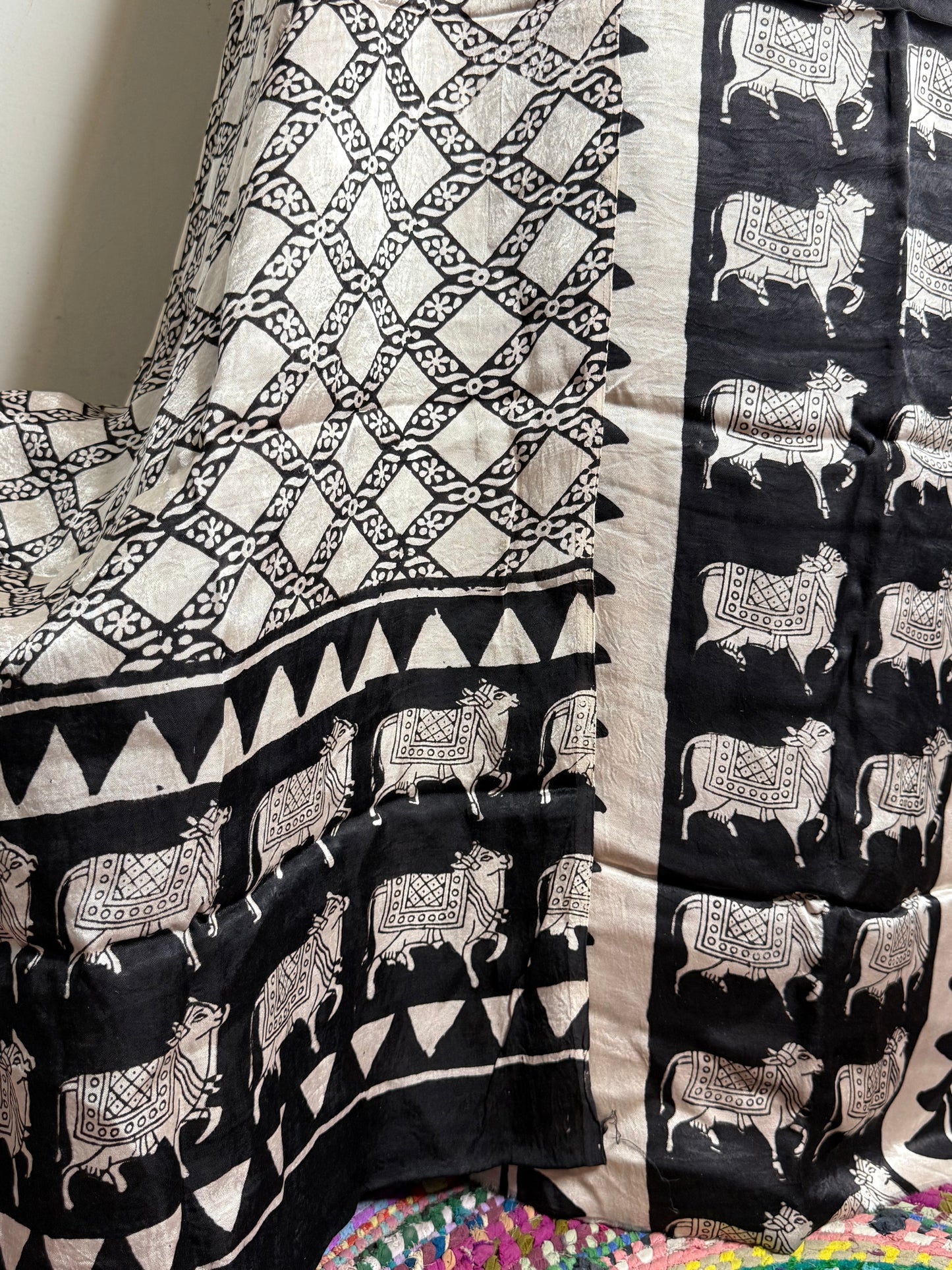 Vanaspati Natural Vegetable Dyed Modal Silk Suit – Exclusive Ajrakh Print