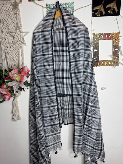 Jamdani Cotton Checks Suit Set