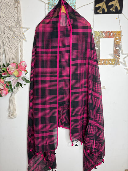 Jamdani Cotton Checks Suit Set