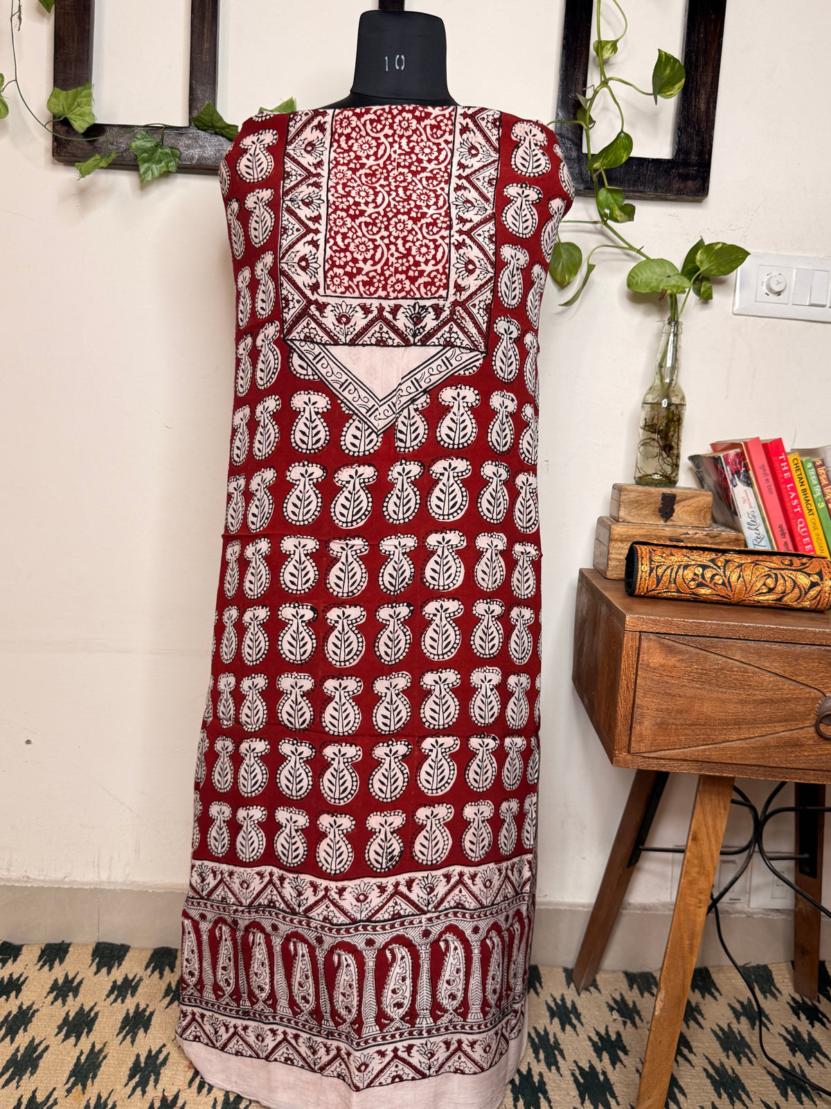 Premium Bagh Crepe Unstitched Kurta ✨