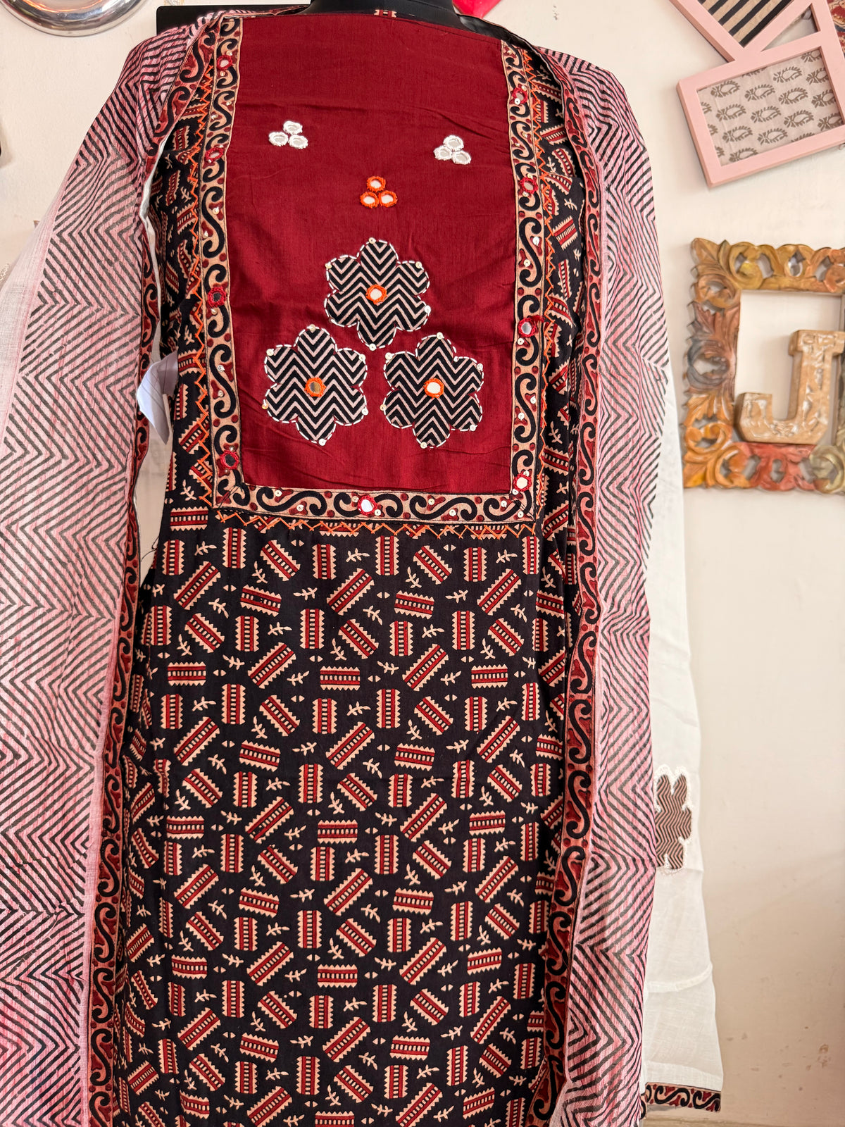 Cotton Ajrakh Suit