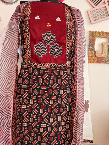 Cotton Ajrakh Suit