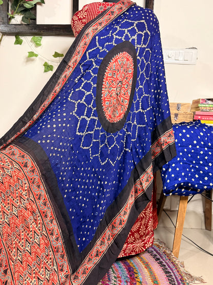 Bandhej Modal Silk Full Suit – Handcrafted Elegance✨