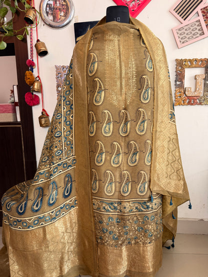 Dola Silk Ajrakh Suit