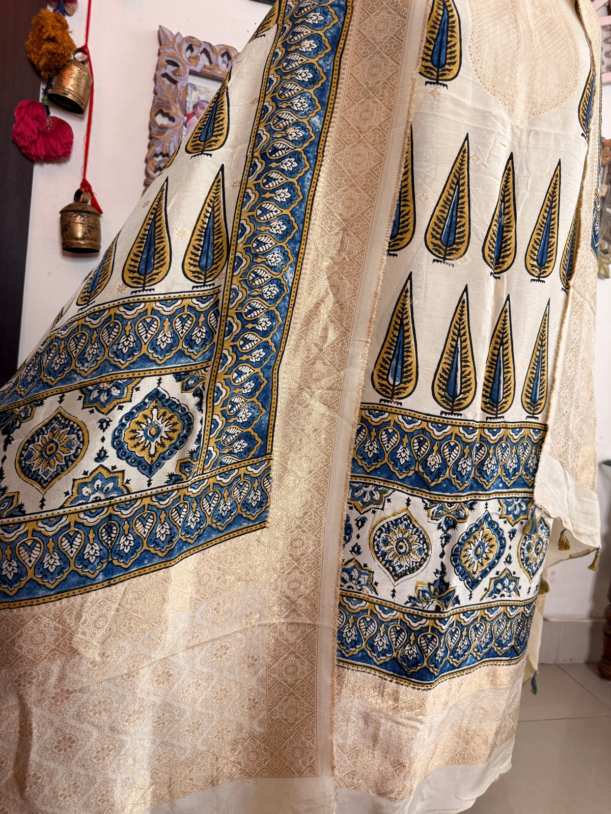 Dola Silk Ajrakh Suit