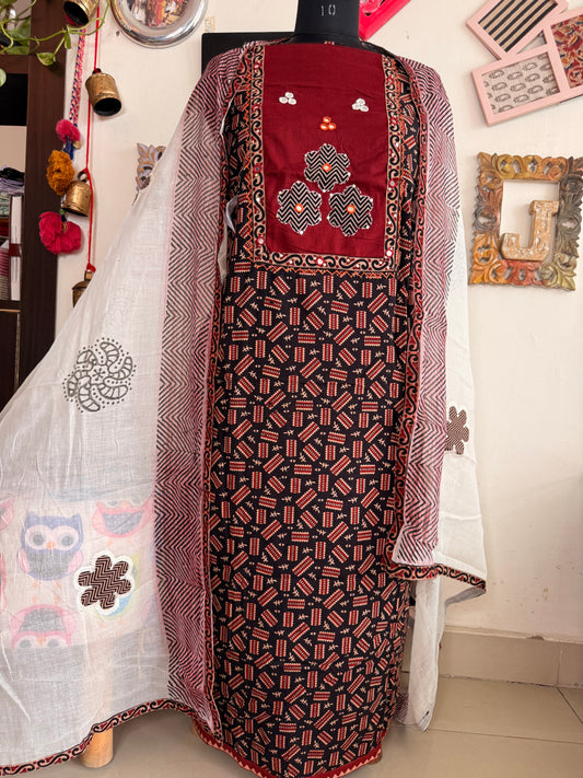 Cotton Ajrakh Suit