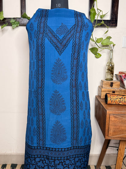 Premium Bagh Crepe Unstitched Kurta ✨