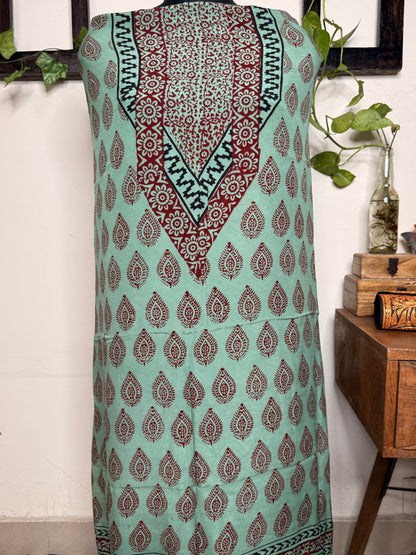 Premium Bagh Crepe Unstitched Kurta ✨